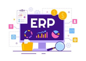 ERP Enterprise Resource Planning System Vector Illustration with ...